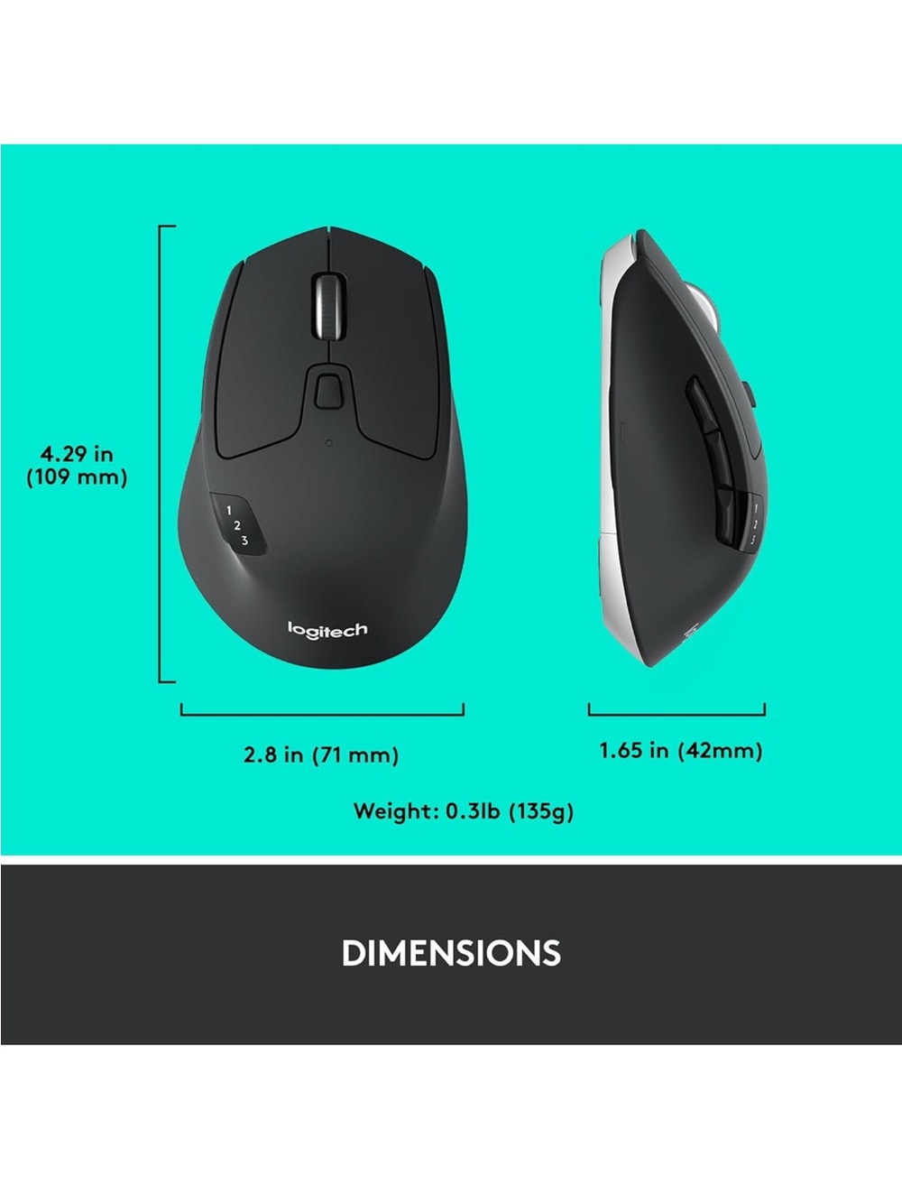 Logitech M720 Multi Device Mouse - Picture 11 of 12